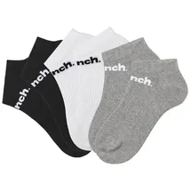 BENCH Sneakersocken 6er Pack Schwarz/Weiß/Grau 43-46