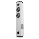 Energy Sistem Tower 5 g2 Ivory Lautsprecherturm 65 W und True Wireless Stereo (Bluetooth 5.0, USB/MicroSD MP3 Player, Audio-In) - Weiß