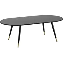 FineBuy Couchtisch Marmor Optik Schwarz 120 x 60 x 41,5 cm