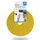 Velcro One Wrap® Band 20 mm breit, gelb, 25 m