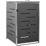 vidaXL Mülltonnenbox für 1 Tonne 69 x 77,5 x 115 cm anthrazit