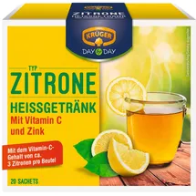 Krüger DAY by DAY Heißgetränk Zitrone Instanttee 20 Portionen