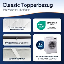 MSS e.K. Matratzentopper 90 x 200 cm