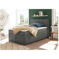 Lomadox Boxspringbett 120x200 cm Jugendbett mit Bettkasten TEREZIN-09 Hotelbett