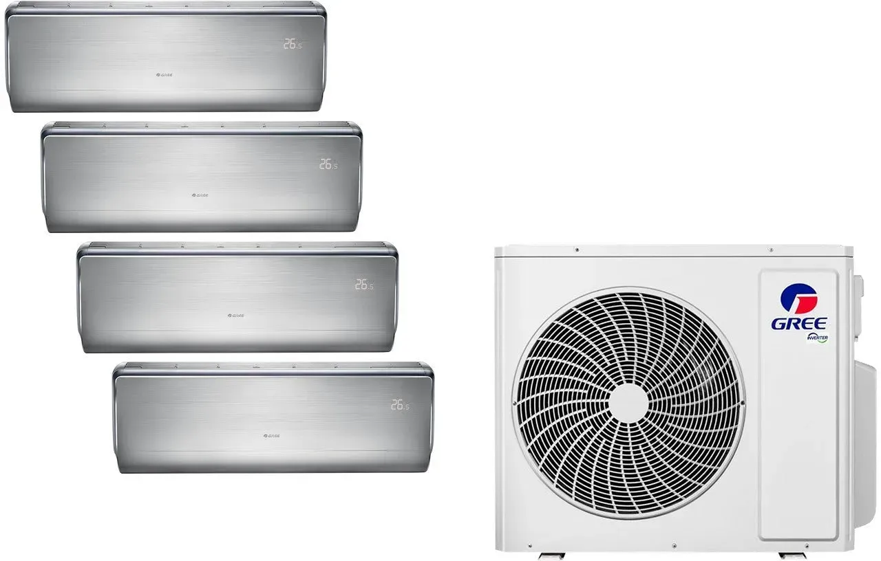 Gree Multi-Split-Set – 1 Außengerät + 4× 9.000 BTU U-Crown Innengeräte (GWHD(36)NK6OO)
