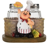 Pfeffer Ornament Flasche - Chef Statue Salz Pfeffer Flaschenhalter Resin Crafts Dekorative Ornamente Küche Wohnkultur (Größe : B)