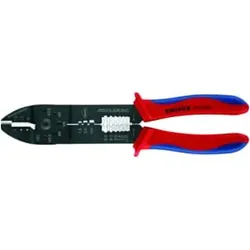 Knipex Crimpzange schwarz lackiert mit Mehrkomponenten-Hüllen 240mm Kapazität 0,5-6mm2
