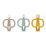 MATCHSTICK MONKEY Geschenkset Beißringe 3er Pack - Ludo Löwe, Gigi Giraffe & Affe 3 St