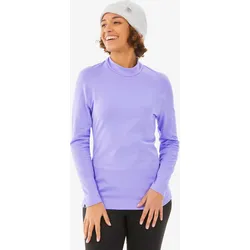 Skiunterwäsche Funktionsshirt Damen warm atmungsaktiv – BL 500 violett XS