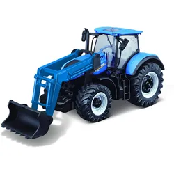 Bburago 18-31632 - Traktor -  New Holland T7.315 mit Frontlader (10cm)
