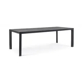 BIZZOTTO Mason Gartentisch 220 x 100 x 74 cm Anthrazit