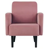 Paperflow Sessel LISBOA Stoff 1 St. 3660141954418 70 x 70 x 70 cm Rosa/Schwarz
