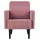 Paperflow Sessel LISBOA Stoff 1 St. 3660141954418 70 x 70 x 70 cm Rosa/Schwarz