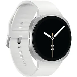 Samsung Galaxy Watch8 Bluetooth 44 mm Silver Sport Band White M/L