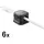 Joyroom - magnetischer Kabel-Organizer - Organizer Set 6 Stück mit 60°-Drehmechanismus Schwarz