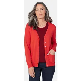 GOLDNER Uni Merino-Cardigan Rot 22