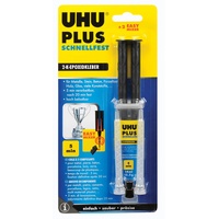 UHU Plus Schnellfest Spritze Zwei-Komponentenkleber 45655 15.5g