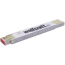 WOLFCRAFT Zollstock 5227000 Weiß 2 m