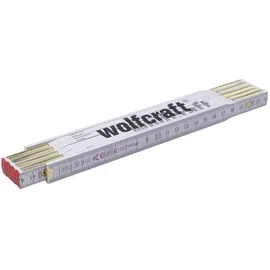 WOLFCRAFT Zollstock 5227000 Weiß 2 m