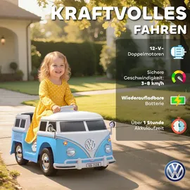 aiyaplay Kinder Elektroauto 12V Volkswagen blau (1-tlg)