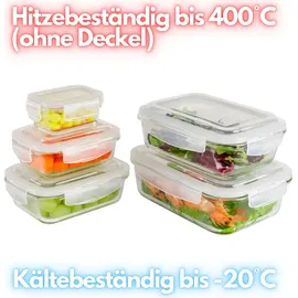 Ecosa Frischhaltedosenset 5-teilig weiß 1,04 l