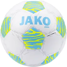 Jako Animal Leicht-Fußball 644 weiß/lightblue/neongelb 290g 5