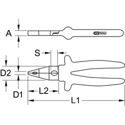 1000V Kombizange, 185mm