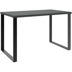 Schreibtisch WIMEX "Home Desk", grau (schwarz, gra, schwarz, graphit), B:120cm H:75cm T:70cm, Tische, Mit Metallkufen, in 3 Breiten