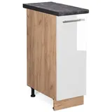 Vicco Apothekerschrank Fame-Line 30 x 82 x 60 cm Weiß