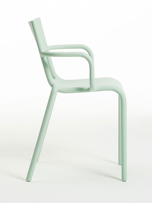 Kartell Armlehnstuhl Generic A grün, Designer Philippe Starck, 79x52.5x52 cm