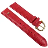 MAURICE LACROIX Ersatzband Uhrarmband Leder Band Lousiana-Kroko-Optik Rot 21941G, Anstoß:18 mm