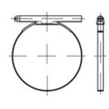 TOOLCRAFT 137708 Schlauchschelle Schlauchschellen 12mm Stahl galvanisch verzinkt