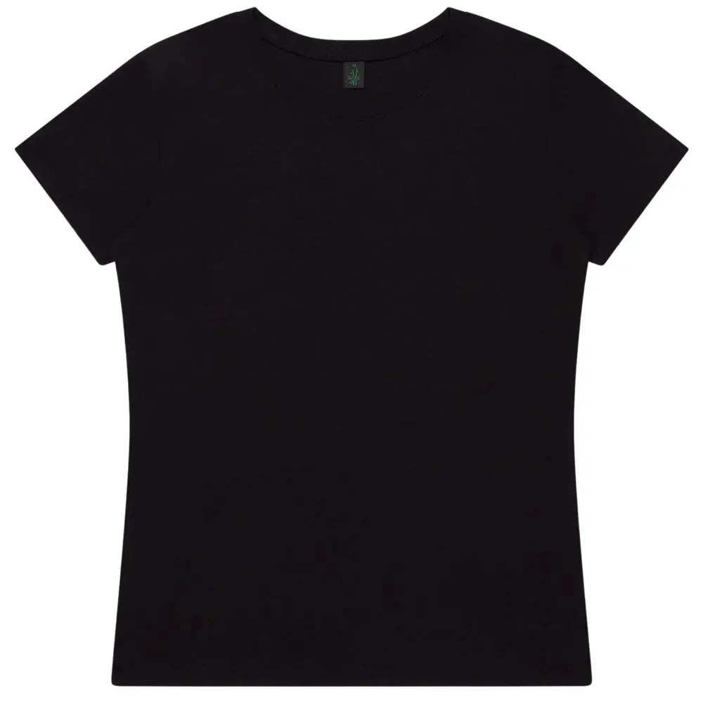 Earth Positive - Damen Bamboo T-Shirt - Black / S