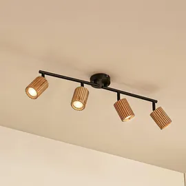 LINDBY Stralino 4-flammig Holz - Hellbraun