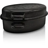 Krüger Emaille-Gänsebräter 26 cm schwarz