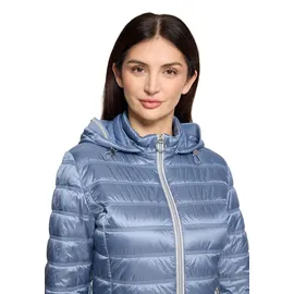 Betty Barclay Steppjacke mit abnehmbarer Kapuze 46, Stonewash | 46