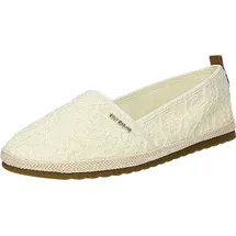 Tom Tailor Damen 7490090015 flacher Slipper, cream 37 - 37