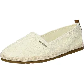 Tom Tailor Damen 7490090015 flacher Slipper, cream 37 - 37