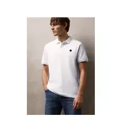 STREET ONE Kurzarm Poloshirt in Stretchqualität - Weiß