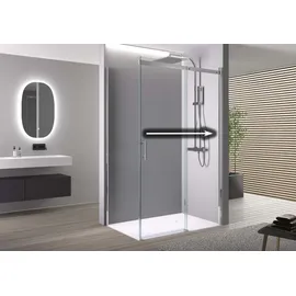 Bernstein DX806A FLEX Eckdusche mit Schiebetür 120 x 90 cm Silber/Transparent D648360641500