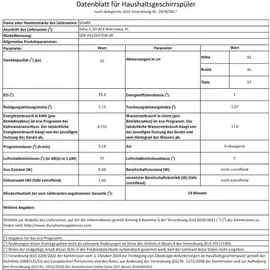 Sharp QW-HS12S47EW-DE