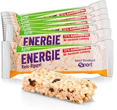 Sanct Bernhard Sport Barre de riz énergétique aux pommes - 550 g