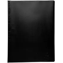 Exacompta Sichtmappe mit weichem Deckel aus PP 300μ 20 Hüllen VEGA blickdicht, für Format DIN A4