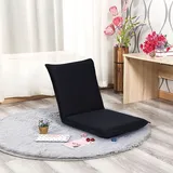 Goplus Klappbarer Bodenstuhl, Bodensessel mit 6-stufig Verstellbarer Rückenlehne, Bodensofa mit Abnehmbarem Bezug, Gepolstert, zur Meditation, beim Lesen