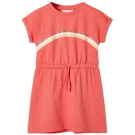 vidaXL Kinderkleid mit Kordelzug Korallenrosa 128