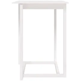 vidaXL Bartisch Weiß 80x80x110 cm Massivholz Kiefer