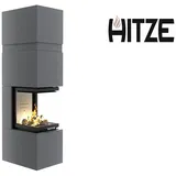 Hitze Kaminofen Hitze TRINITY 54x54x53.G TRI BOX Kamineinsatz grau