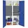 stumpf metall Stumpf Werkzeug- und Materialschrank Serie 3000 lichtgrau / enzianblau + 14 Schublade 100 mm + Mitteltrennwand + 4 Auszugsböden - 3004474