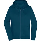 James & Nicholson Damen Kapuzen Sweatjacke JN755 petrol XXL