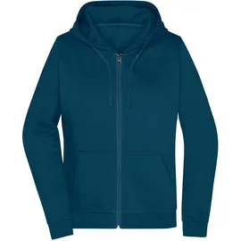 James & Nicholson Damen Kapuzen Sweatjacke JN755 petrol XXL